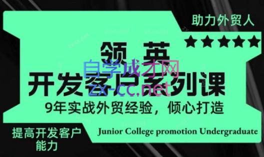 城哥·领英开发客户系列课跨境课程-外贸教程-精品网课-电商运营课库课堂