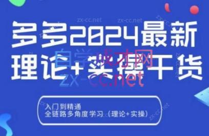 拼多多2024最新规则理论结合实际的干货跨境课程-外贸教程-精品网课-电商运营课库课堂
