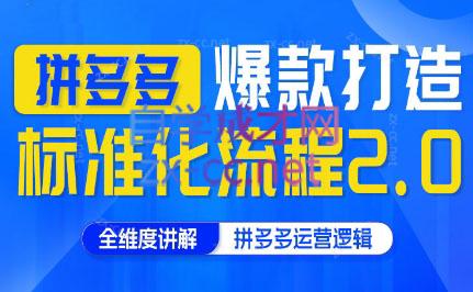 云杉老师·拼多多爆款打造标准化流程2.0跨境课程-外贸教程-精品网课-电商运营课库课堂